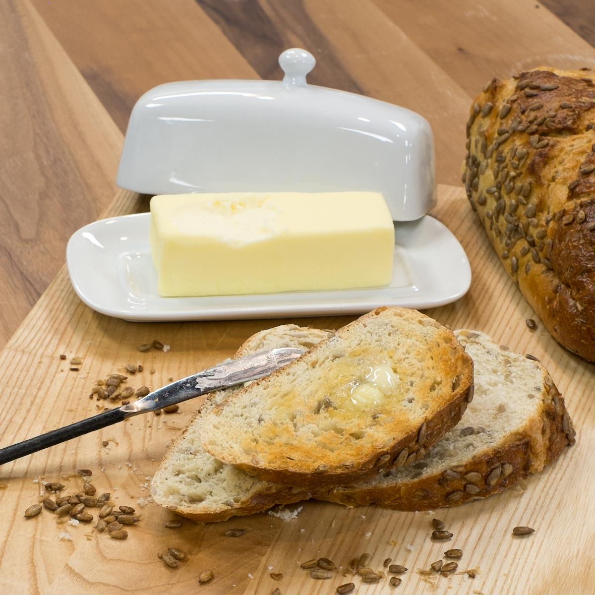 DANICA- Rectangular Butter Dish White