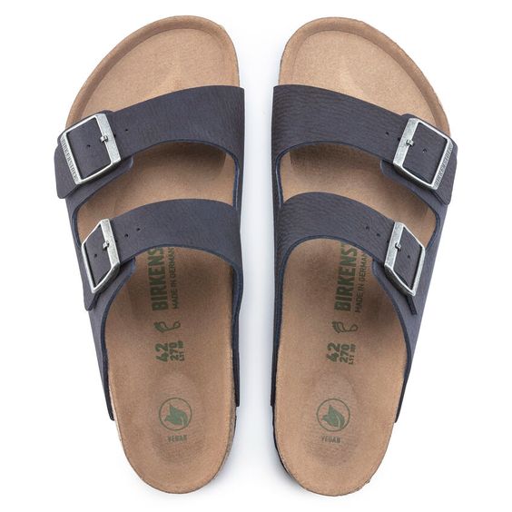 BIRKENSTOCK- MEN'S ARIZONA VEGAN SANDAL DESERT DUST INDIGO