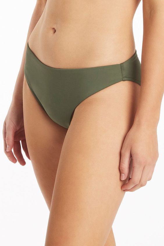 SEA LEVEL- LADIES ECO ESSENTIALS REGULAR KHAKI SWIM BOTTOM