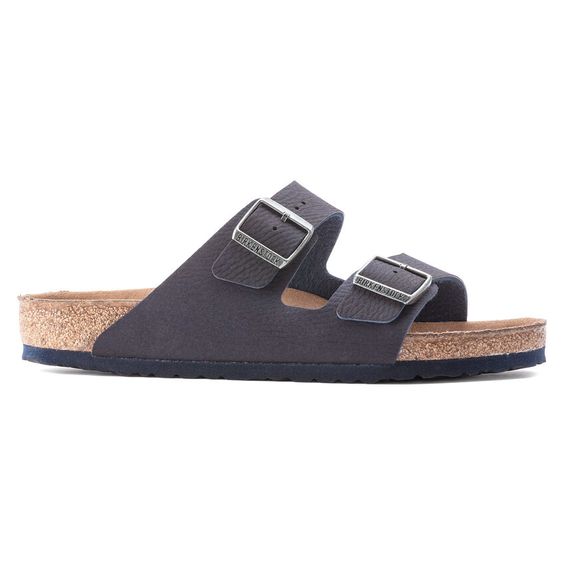BIRKENSTOCK- MEN'S ARIZONA VEGAN SANDAL DESERT DUST INDIGO