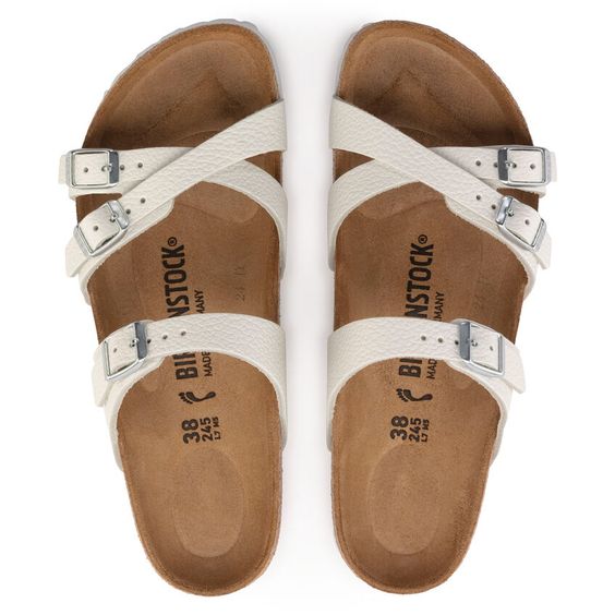 BIRKENSTOCK- LADIES FRANCA SANDAL WHITE