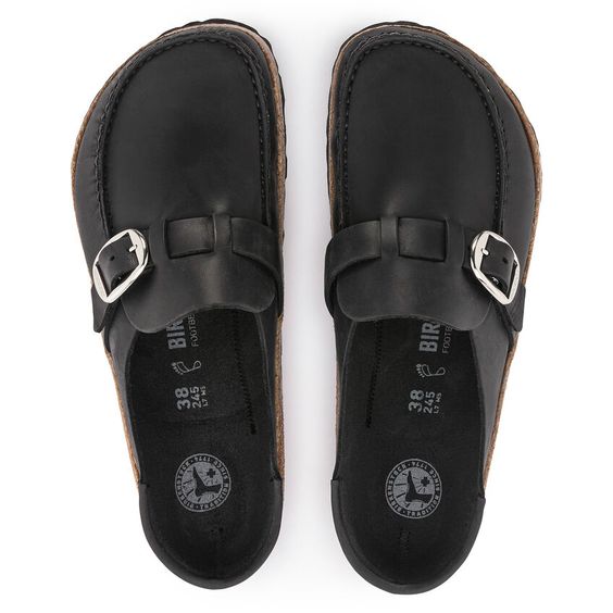 BIRKENSTOCK- LADIES BUCKLEY SHOE BLACK