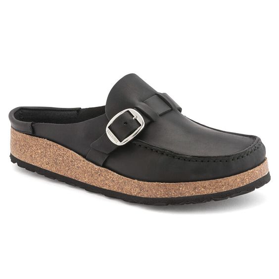 BIRKENSTOCK- LADIES BUCKLEY SHOE BLACK