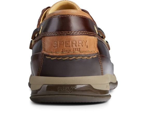 SPERRY- MEN'S GOLD ASV 2-EYE BOAT SHOE DARK BROWN