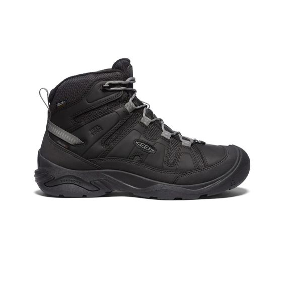 KEEN- MEN'S CIRCADIA MID POLA BOOT BLACK/ STEEL GREY