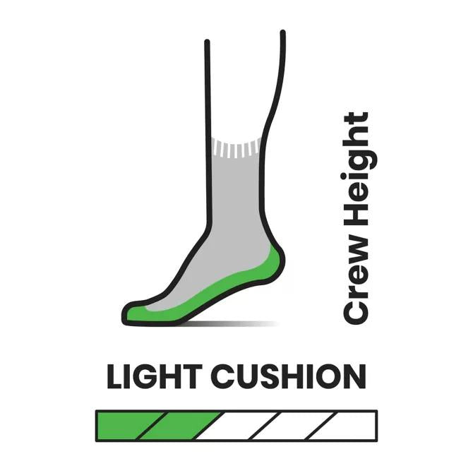SMARTWOOL- Hike Classic Edition Light Cushion Solid Crew Socks