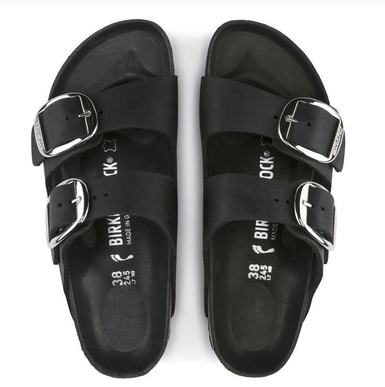 BIRKENSTOCK - LADIES ARIZONA BIG BUCKLE OILED LEATHER SANDAL