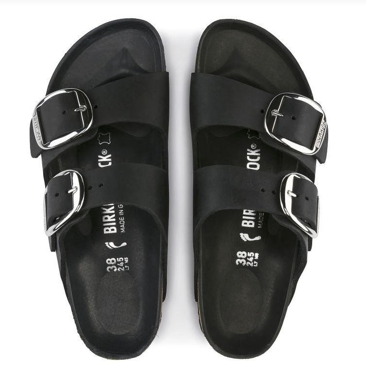 BIRKENSTOCK - LADIES ARIZONA BIG BUCKLE OILED LEATHER SANDAL