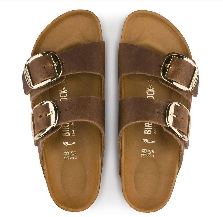 BIRKENSTOCK - WOMEN'S ARIZONA BIG BUCKLE OILED LEATHER SANDAL