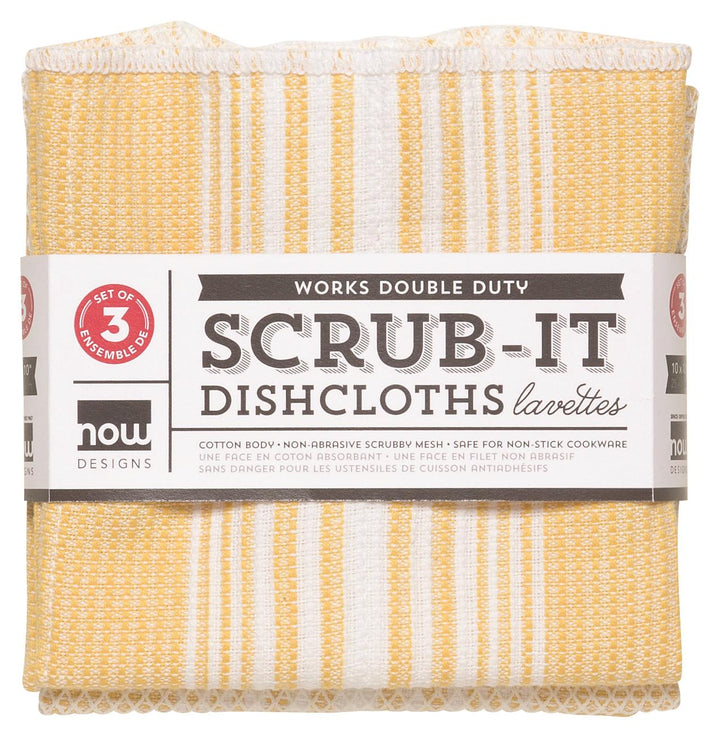 Danica Scrub it Lemon Dishcloth Set of 3 Bigley Shoes and Clothing