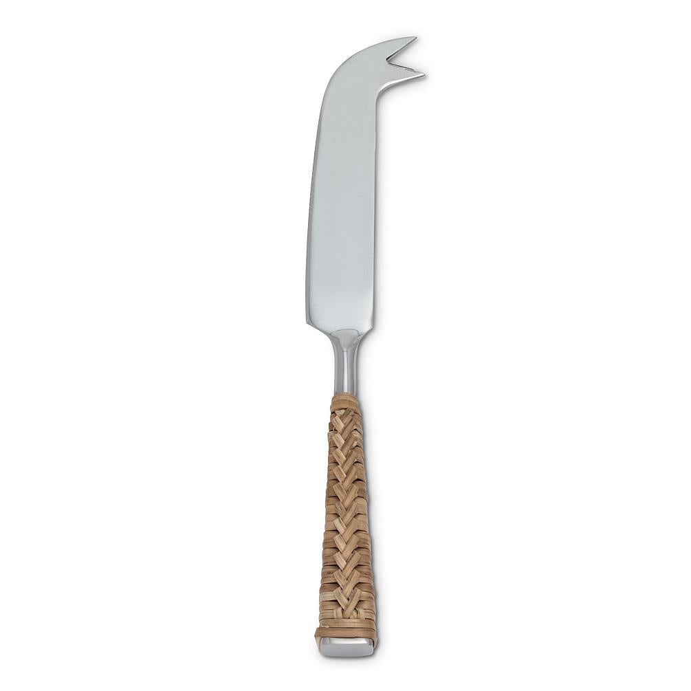 ABBOTT- Rattan Handle Cheese Knife