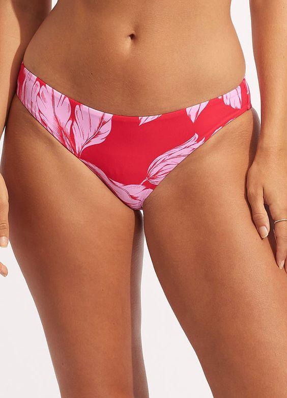 SEAFOLLY Fleur de Bloom Hipster Chilli Red | Bigley Shoes and Clothing