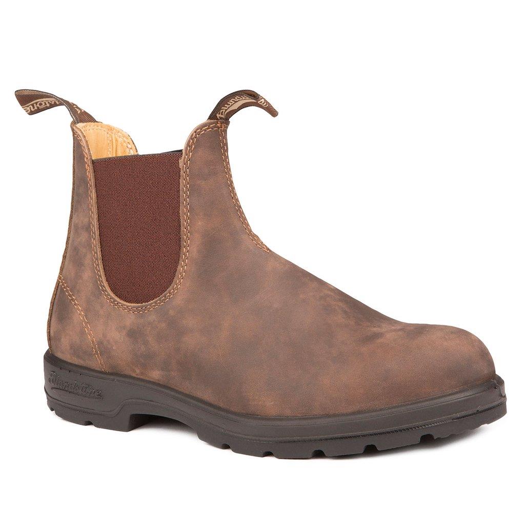 BLUNDSTONE- MEN'S 585- LEATHER LINED CLASSIC RUSTIC BROWN