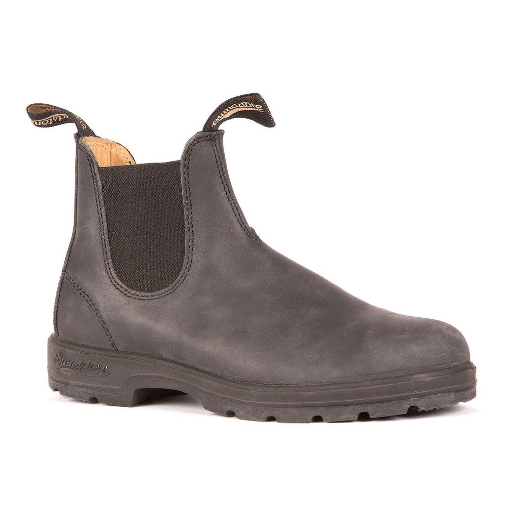 BLUNDSTONE- MEN'S 587- LEATHER LINED CLASSIC RUSTIC BLACK